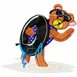 Teddy Embroidery Design 5